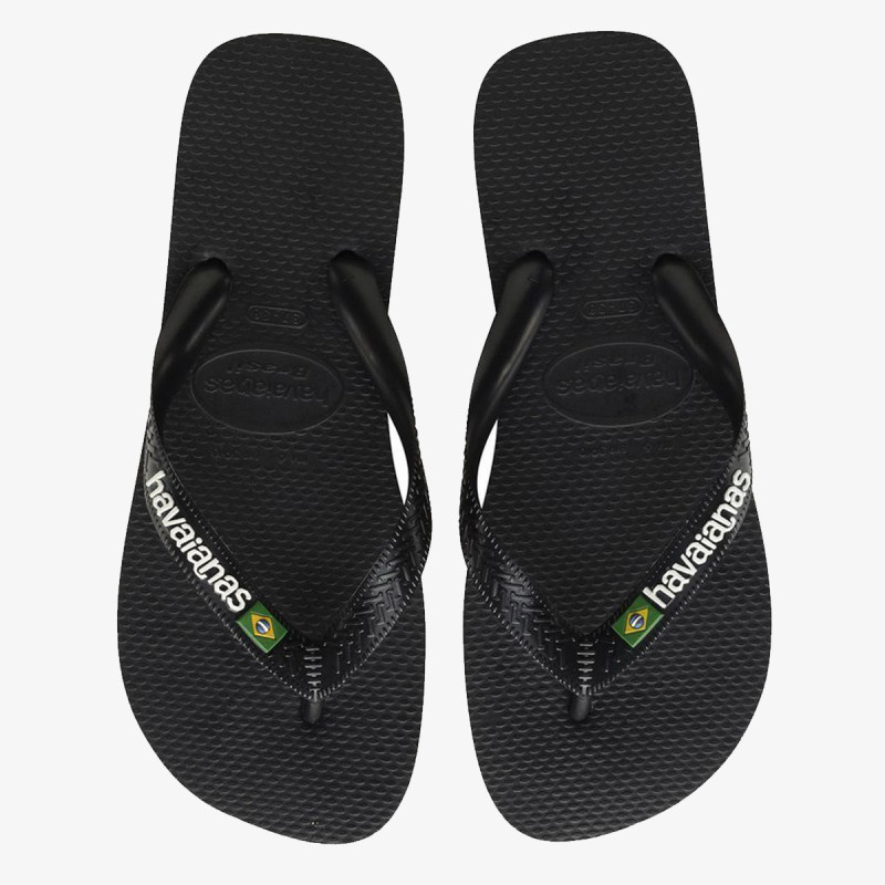 HAVAIANAS Flip flop papucs HAV. BRASIL LOGO BLACK/BLACK I25 