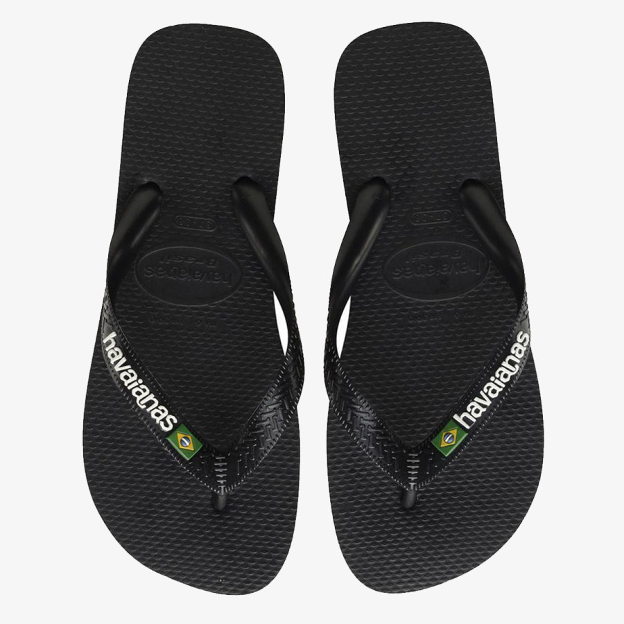 HAVAIANAS Flip flop papucs HAV. BRASIL LOGO BLACK/BLACK I25 