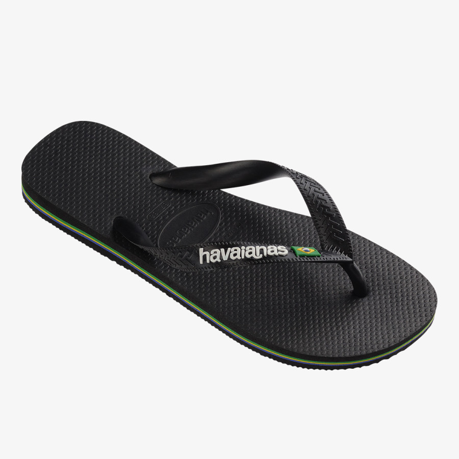 HAVAIANAS Flip flop papucs HAV. BRASIL LOGO BLACK/BLACK I25 