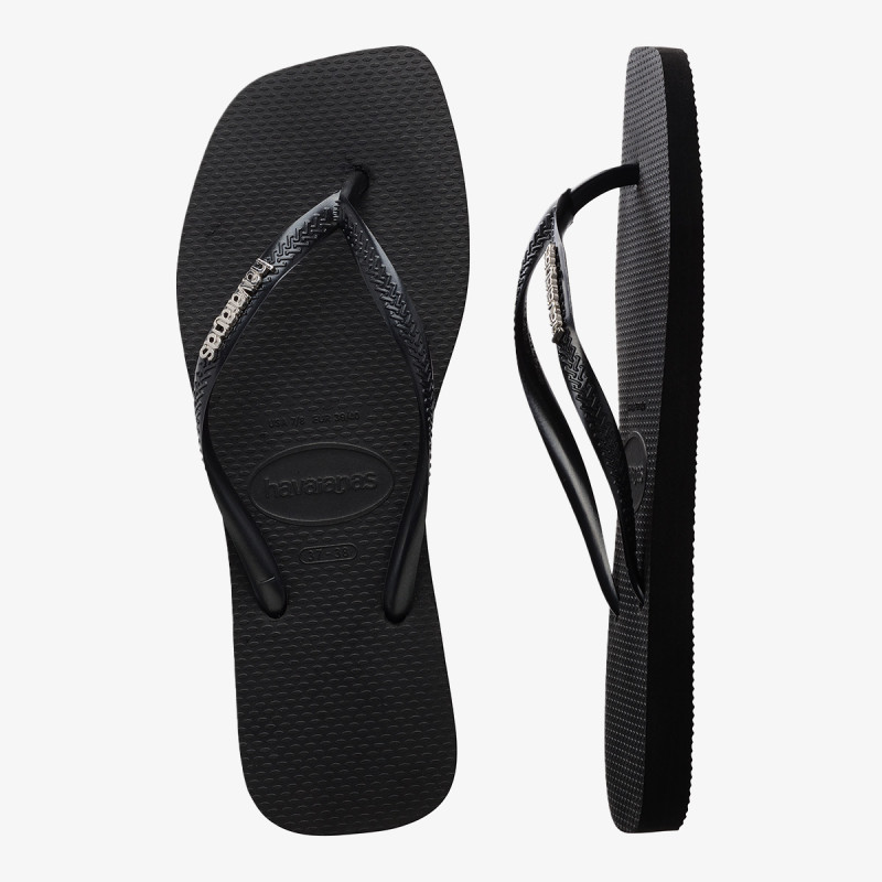 HAVAIANAS Flip flop papucs SLIM SQUARE LOGO METALLIC 