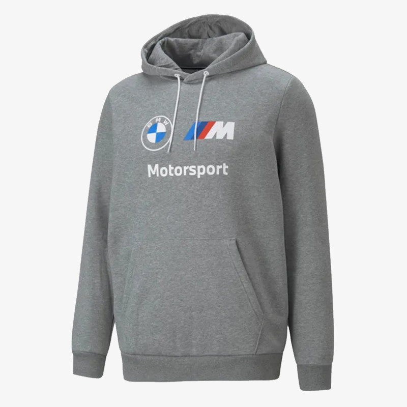 Puma Pulóver BMW MMS ESS FLEECE HOODIE MEDIUM GRAY HE 