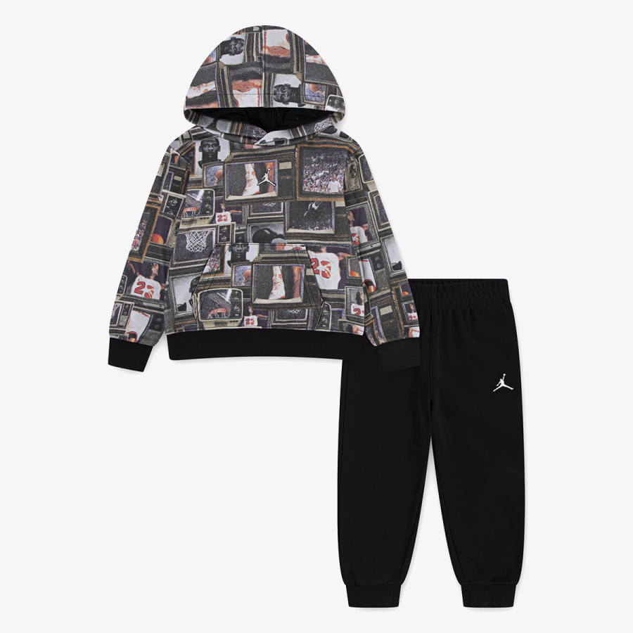 JORDAN Melegítő JDB MJ BROOKLYN AOP FT SET 