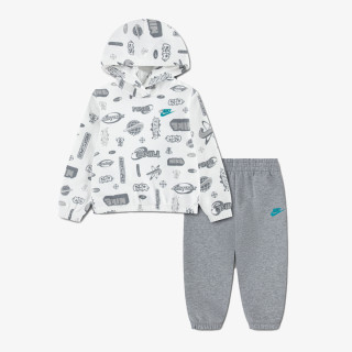Nike Melegítő NKB B NSW BRAND A AOP FLC PO S 