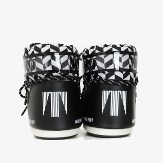 MOON BOOT Csizmák MB ICON LOW OPT BLACK/WHITE 
