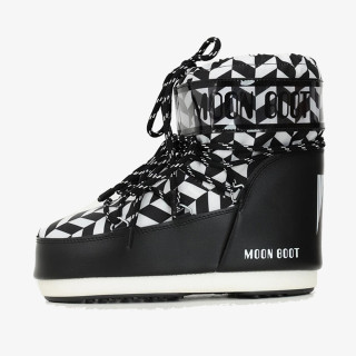 MOON BOOT Csizmák MB ICON LOW OPT BLACK/WHITE 