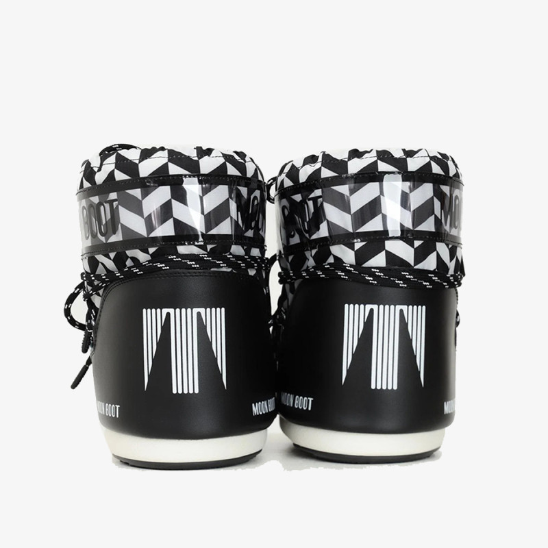 MOON BOOT Csizmák MB ICON LOW OPT BLACK/WHITE 