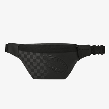 SPRAYGROUND Kis táska HALF SPRITZ BLACK/GREY CHECK SAVVY CROSS 