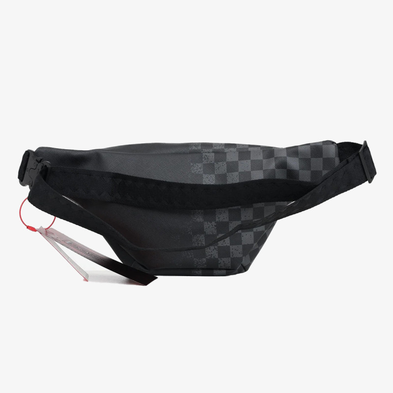 SPRAYGROUND Kis táska HALF SPRITZ BLACK/GREY CHECK SAVVY CROSS 