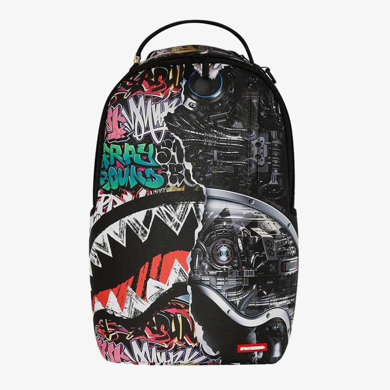SPRAYGROUND Hátizsák SPLIT CYBERSHARK DLXSV BACKPACK 