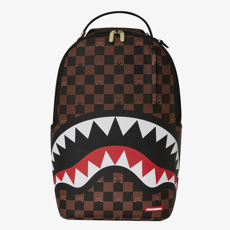 SPRAYGROUND Hátizsák PEEKING CHARACTER CHECK BACKPACK 