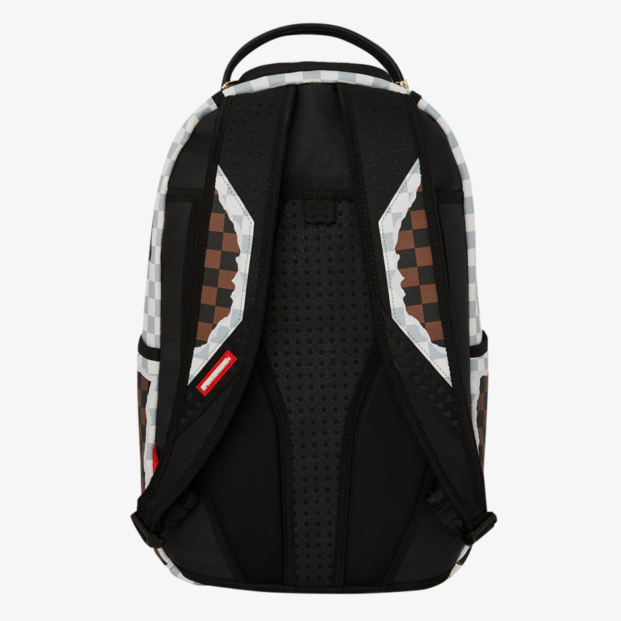 SPRAYGROUND Hátizsák CREAM AND BROWN TEAR CHECK BACKPACK 
