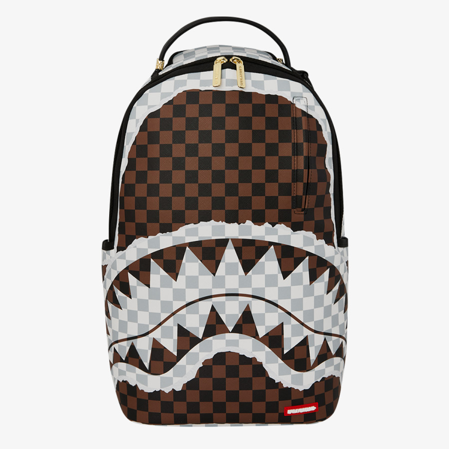 SPRAYGROUND Hátizsák CREAM AND BROWN TEAR CHECK BACKPACK 