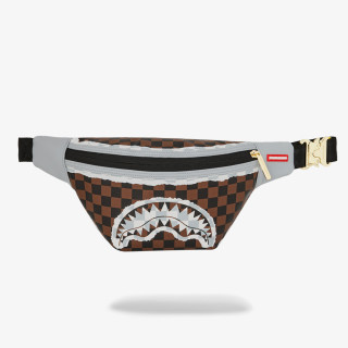 SPRAYGROUND Kis táska CREAM AND BROWN TEAR CHECK CROSSBODY 