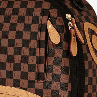 SPRAYGROUND Hátizsák EMBOSSED CHECK BROWN BACKPACK 