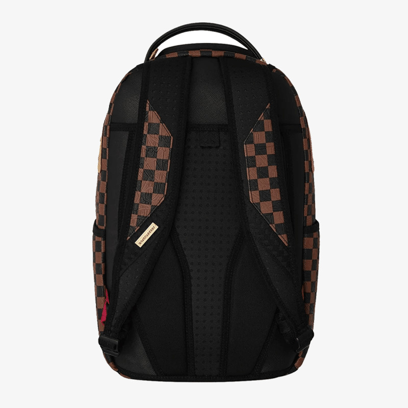 SPRAYGROUND Hátizsák EMBOSSED CHECK BROWN BACKPACK 