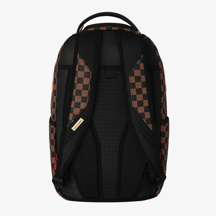 SPRAYGROUND Hátizsák EMBOSSED CHECK BROWN BACKPACK 