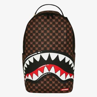 SPRAYGROUND Hátizsák SHARKS IN PARIS WTF BUBBLE BROWN CHECK B 
