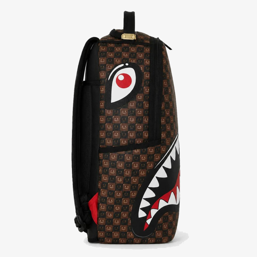 SPRAYGROUND Hátizsák SHARKS IN PARIS WTF BUBBLE BROWN CHECK B 
