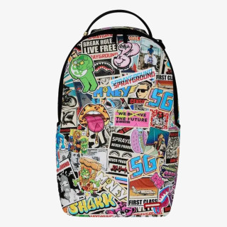 SPRAYGROUND Hátizsák PUNK STICKER SHARK BACKPACK 