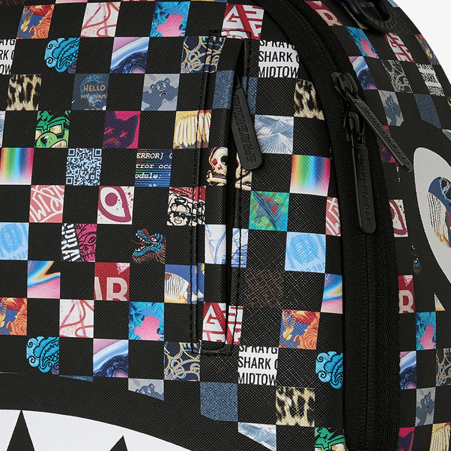 SPRAYGROUND Hátizsák CRAZY CHECK BACKPACK 