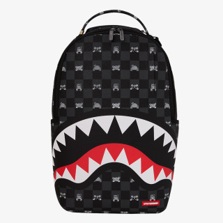 SPRAYGROUND Hátizsák GRAY PEEKING CHARACTER CHECK BACKPACK 