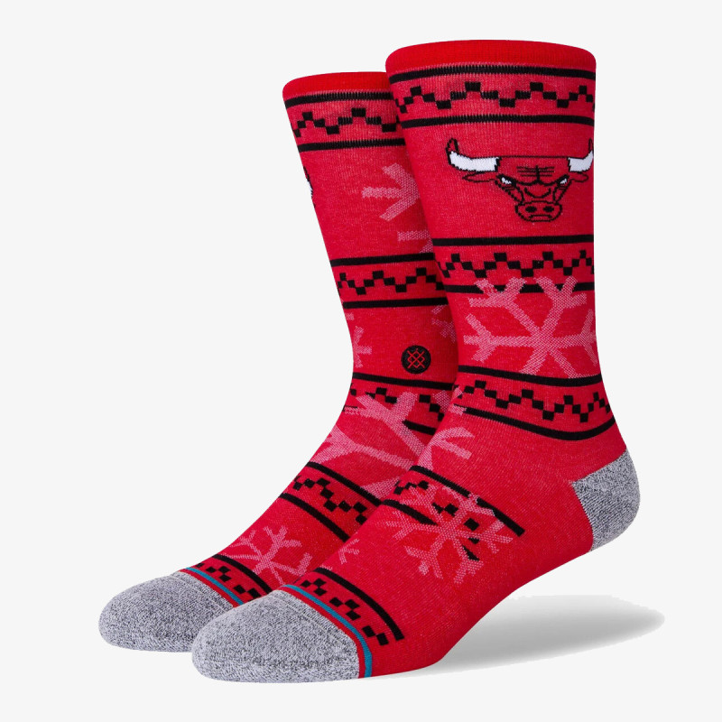 Stance Zokni BULLS FROSTED 2 RED L CREW LIGHT 