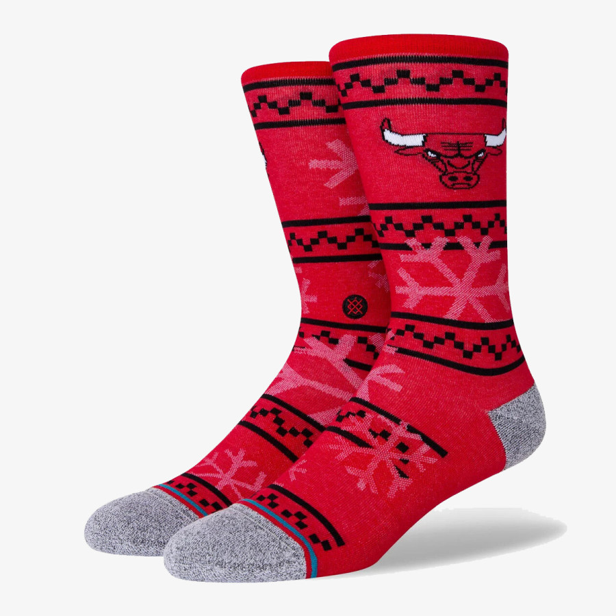 Stance Zokni BULLS FROSTED 2 RED L CREW LIGHT 