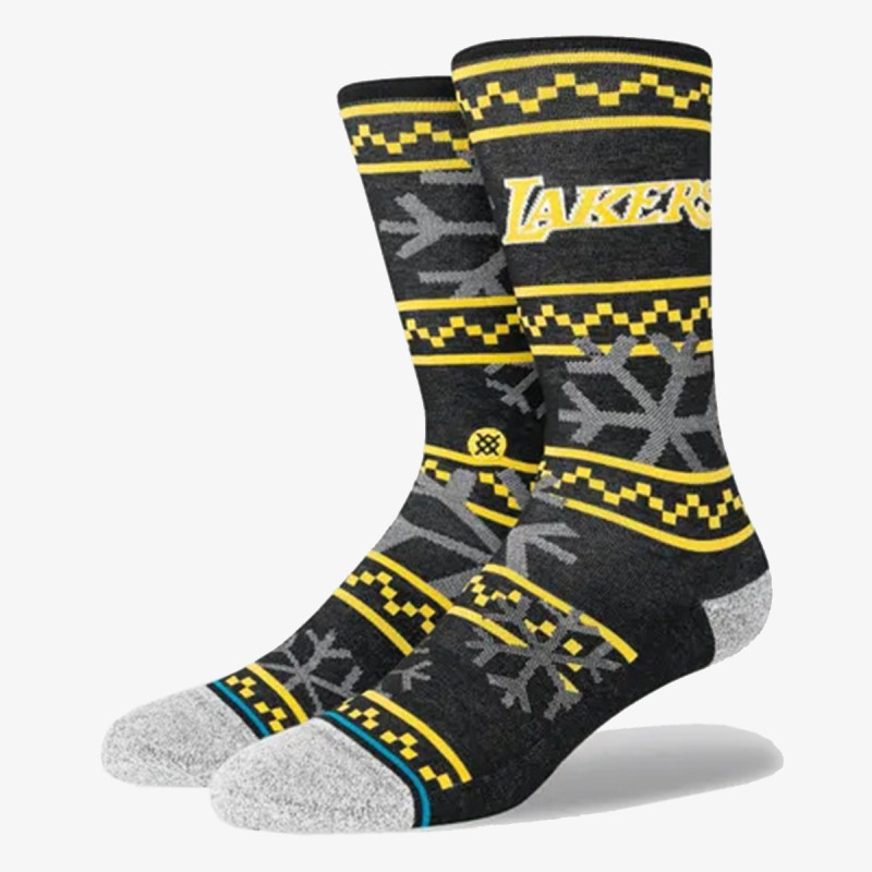 Stance Zokni LAKERS FROSTED 2 BLACK L CREW LIGHT 