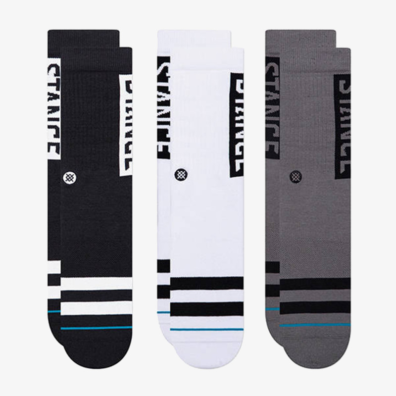 Stance Zokni A556C20OG3-BLW STANCE OG 3 PACK BLACKWHI 