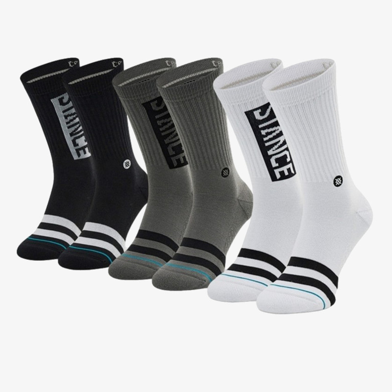 Stance Zokni A556C20OG3-BLW STANCE OG 3 PACK BLACKWHI 