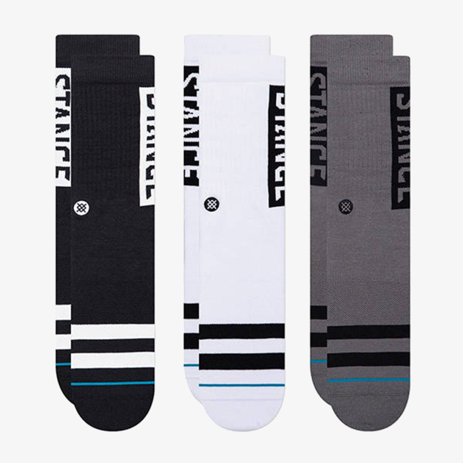 Stance Zokni A556C20OG3-BLW STANCE OG 3 PACK BLACKWHI 