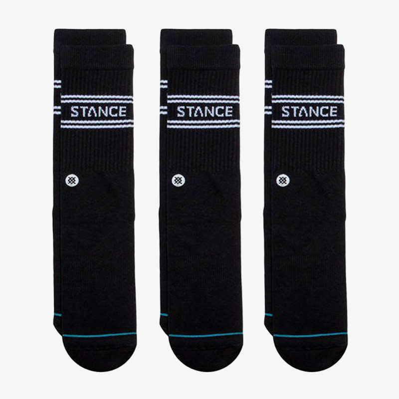Stance Zokni A556D20SRO-BLK STANCE BASIC  3 PACK CREW 