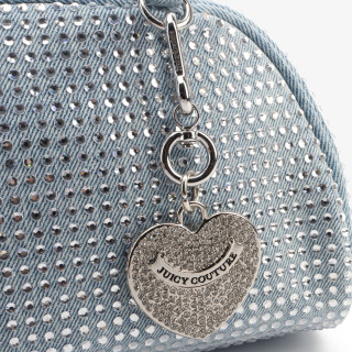 Juicy Couture Táska Fireflies S. Bowling Cotton Blu Denim 