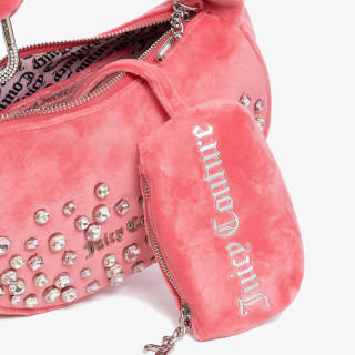 Juicy Couture Kis táska Blossom Micro Hobo Polyester Juicy Pink 