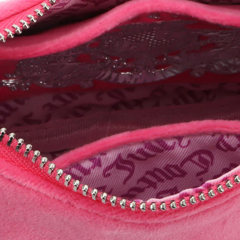 Juicy Couture Táska Blossom Micro Hobo Polyester Super Pink 