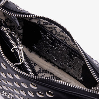 Juicy Couture Táska Blossom Studs S. Hobo PU Black 