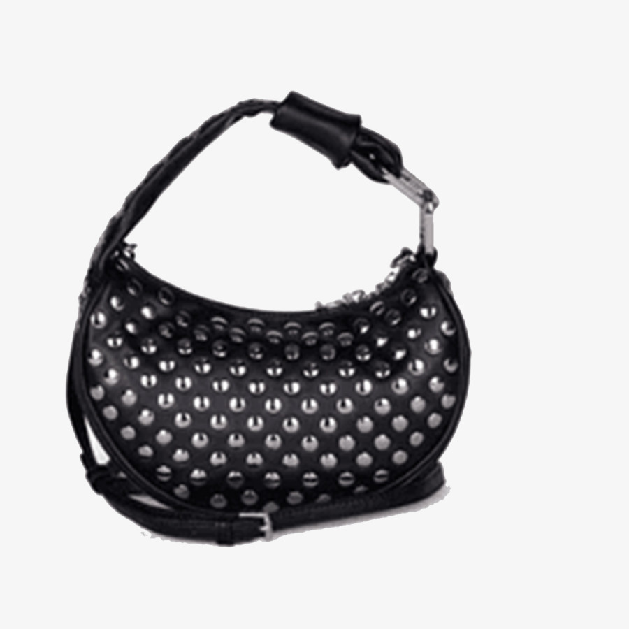 Juicy Couture Táska Blossom Studs S. Hobo PU Black 