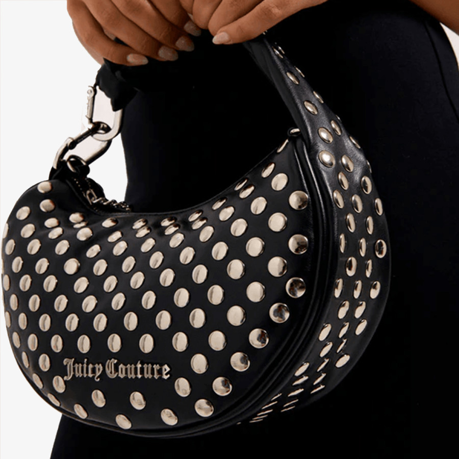 Juicy Couture Táska Blossom Studs S. Hobo PU Black 