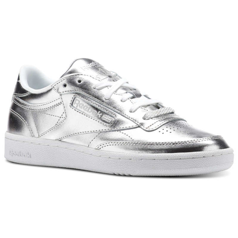 Reebok Sneaker CLUB C 85 S SHINE   SILVER/WHITE