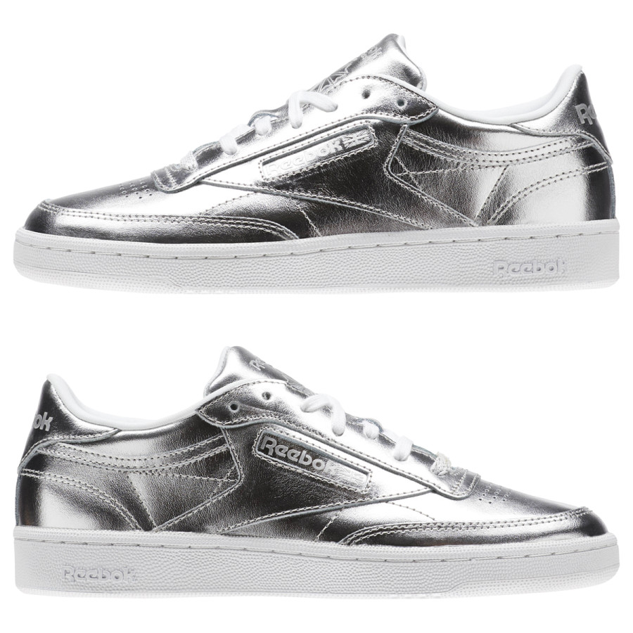 Reebok Sneaker CLUB C 85 S SHINE   SILVER/WHITE 