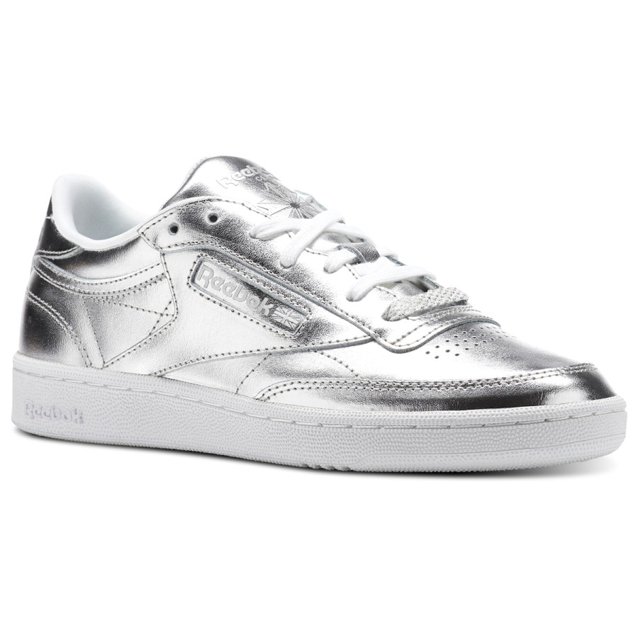 Reebok Sneaker CLUB C 85 S SHINE   SILVER/WHITE 