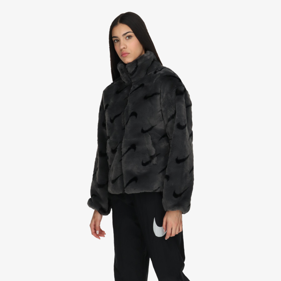 Nike Kabát W NSW FX FUR AOP JKT 
