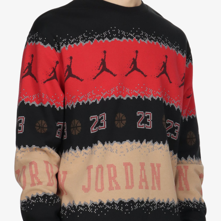 Nike Pulóver M J ESS MMBR HLDY FLC CREW 
