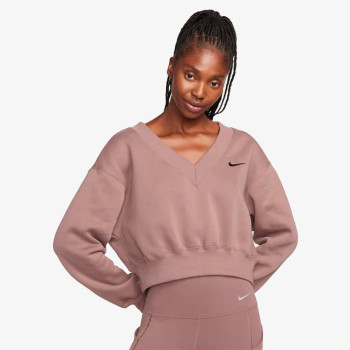 Nike Hosszú ujjú póló W NSW PHNX FLC CROP VNECK 