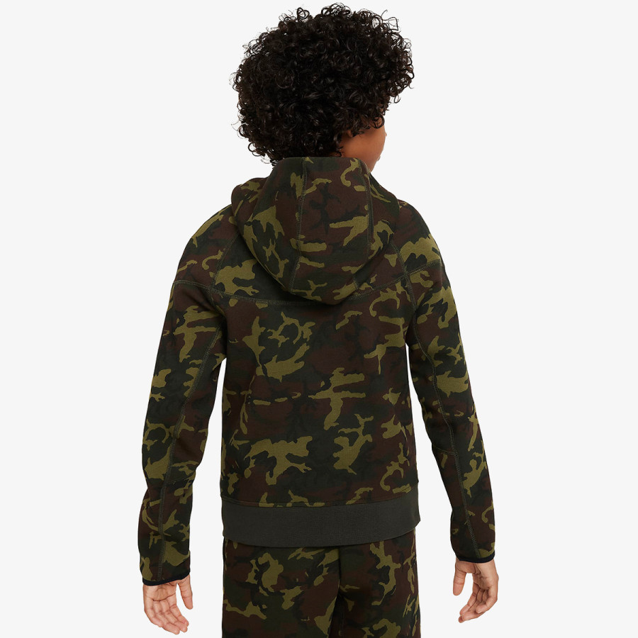 Nike Kapucnis pulóver B NSW TCH FLC CAMO TOP 