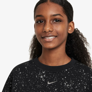 Nike Pulóver G NSW CLUB FLC BXY CRW SHNE 