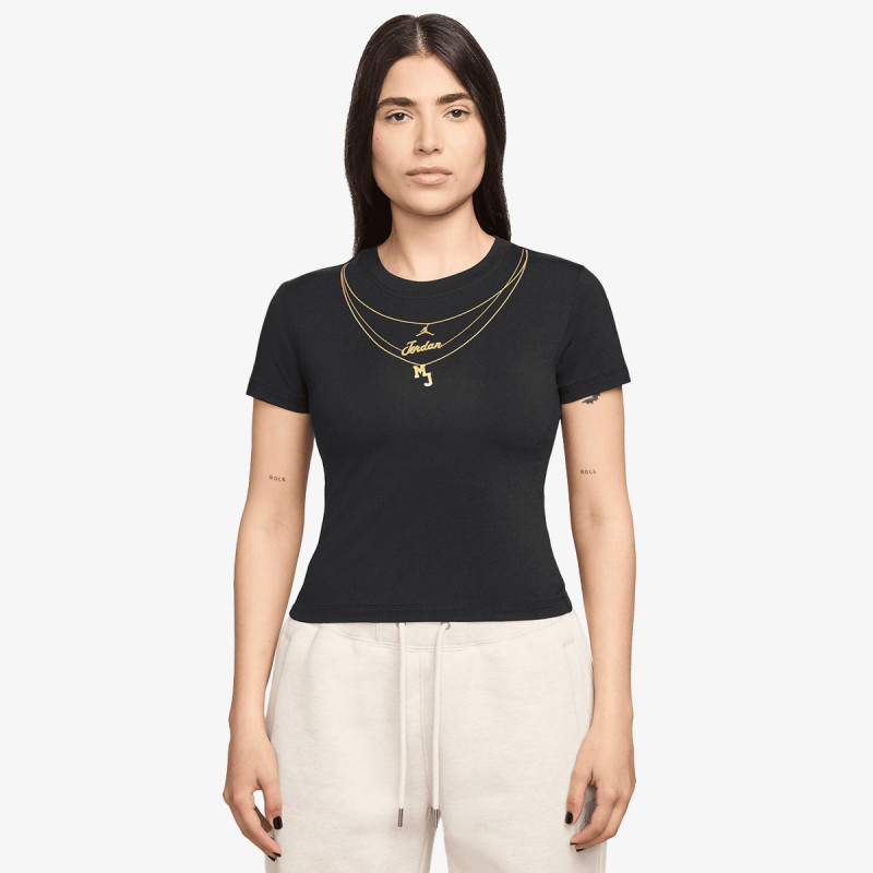 Nike Póló W J FLT SS TMID GFX TEE CHN 