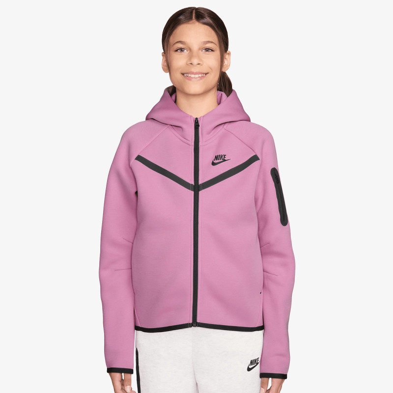 Nike Pulóver G NSW TCH FLC HD FZ LS - PD 