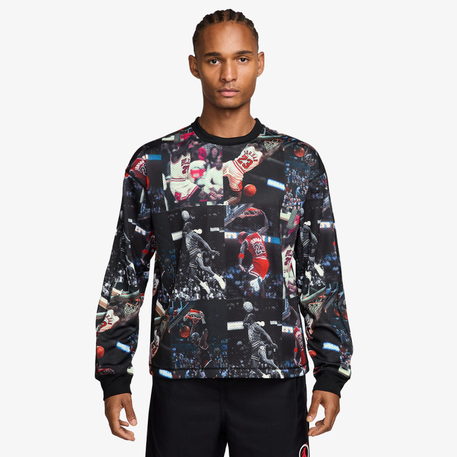 Nike Pulóver M J FLT AOP LS JRSY 