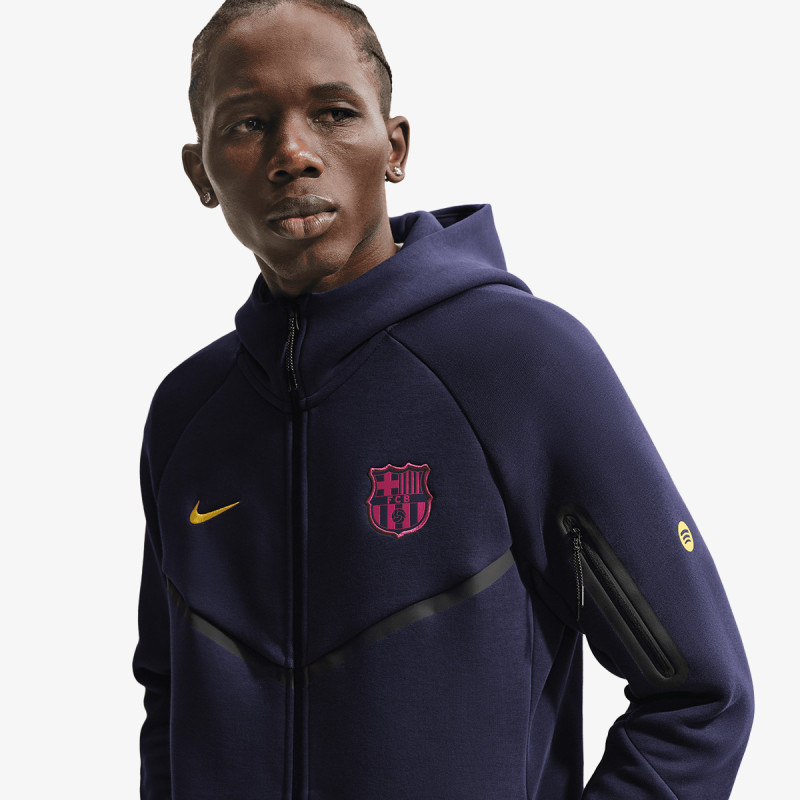 Nike Pulóver FCB M NK TCH FLC FZ WR HOODIE 